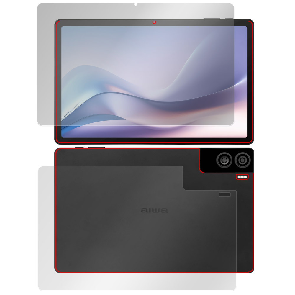 aiwa tab AS11L JA4-TBA1101 表面・背面セットの保護フィルム