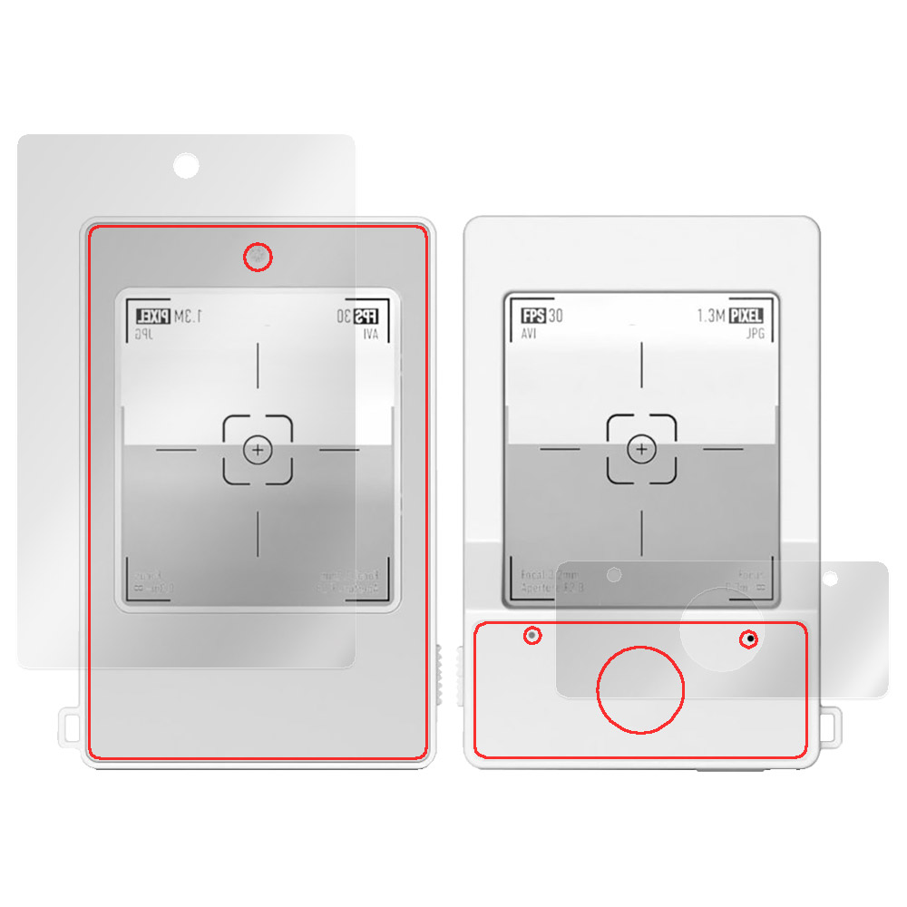 Escura InstantSnap デジタルカメラ 本体保護フィルム