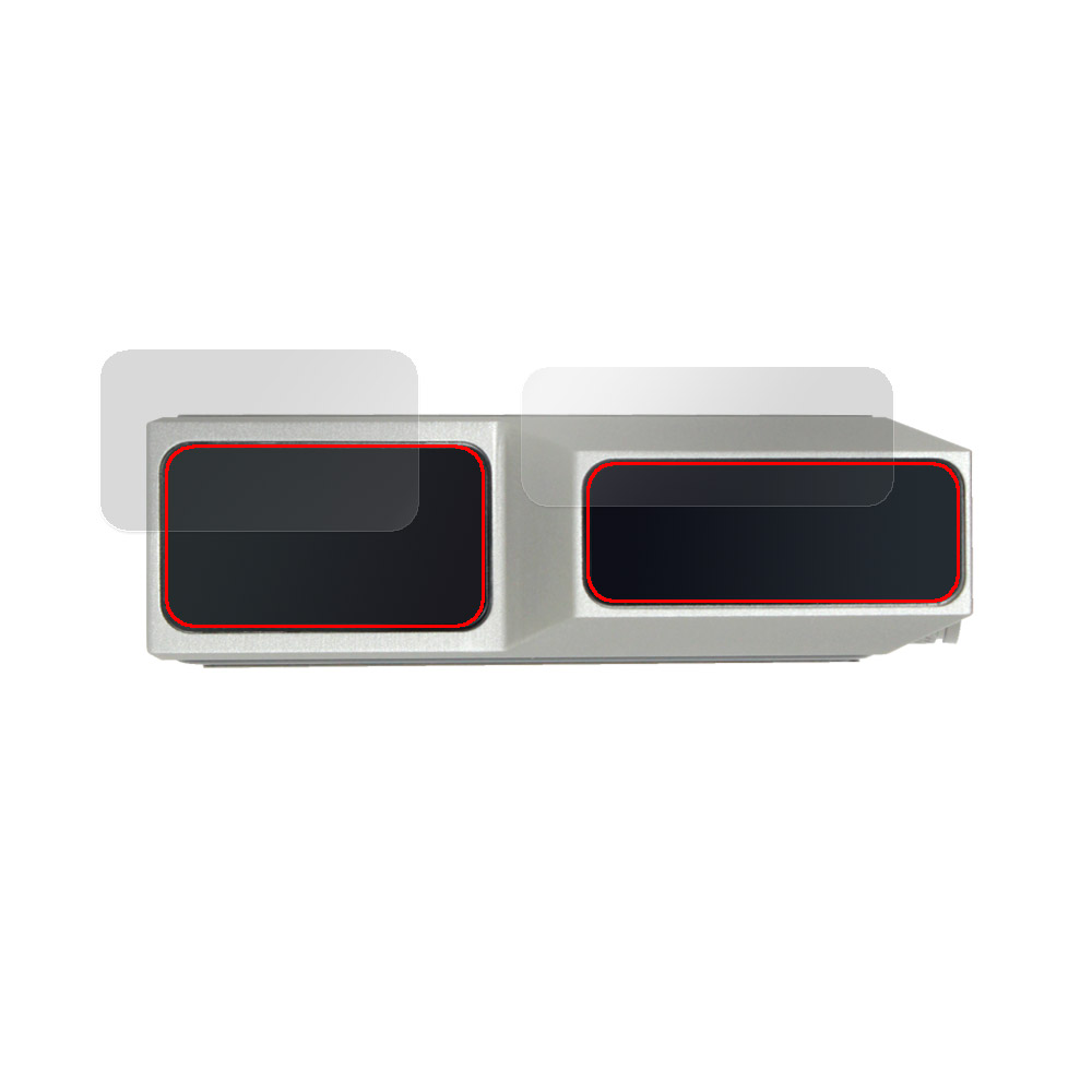MUSE HiFi M6 Double 上部画面・ニキシー管窓用の保護フィルム