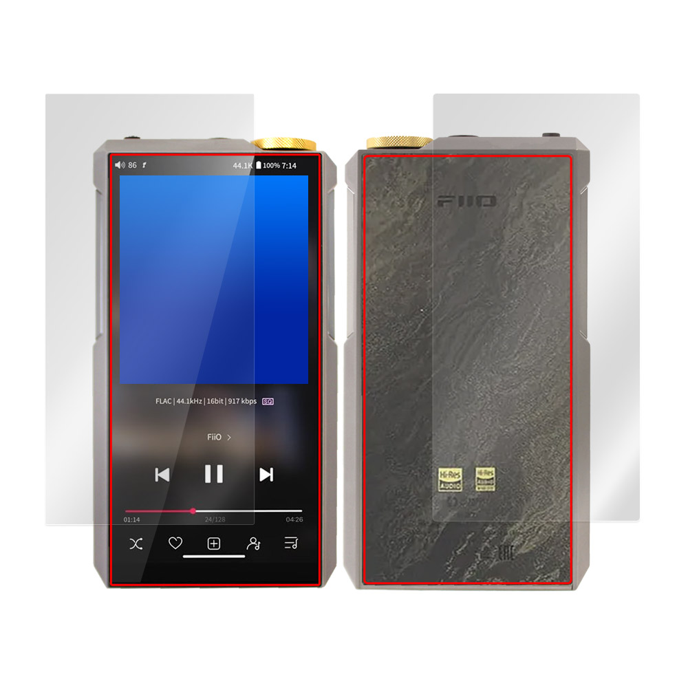 FiiO M27 表面・背面セットの保護フィルム