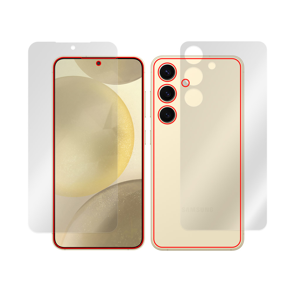 Galaxy S24 表面・背面セットの保護フィルム