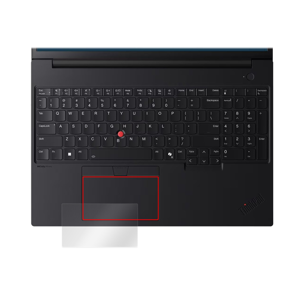 Lenovo ThinkPad P16v Gen 3 16型 Intel タッチパッド用保護フィルム