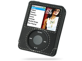 PDAIR レザーケース for iPod nano(3rd Gen) ベルトクリップ付スリーブタイプ