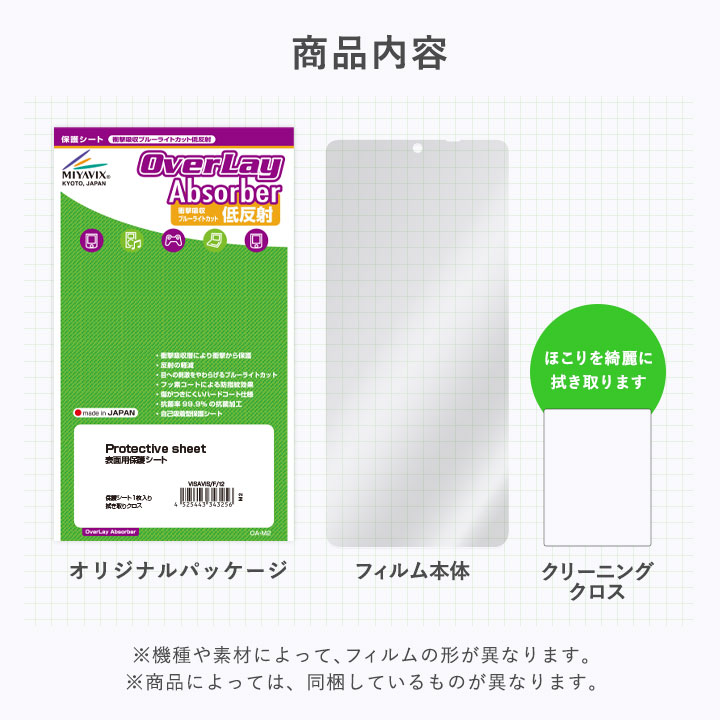 DJI Osmo Pocket 3用保護フィルム 商品内容
