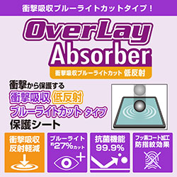 衝撃吸収低反射 保護フィルム OverLay Absorber 低反射 説明画像