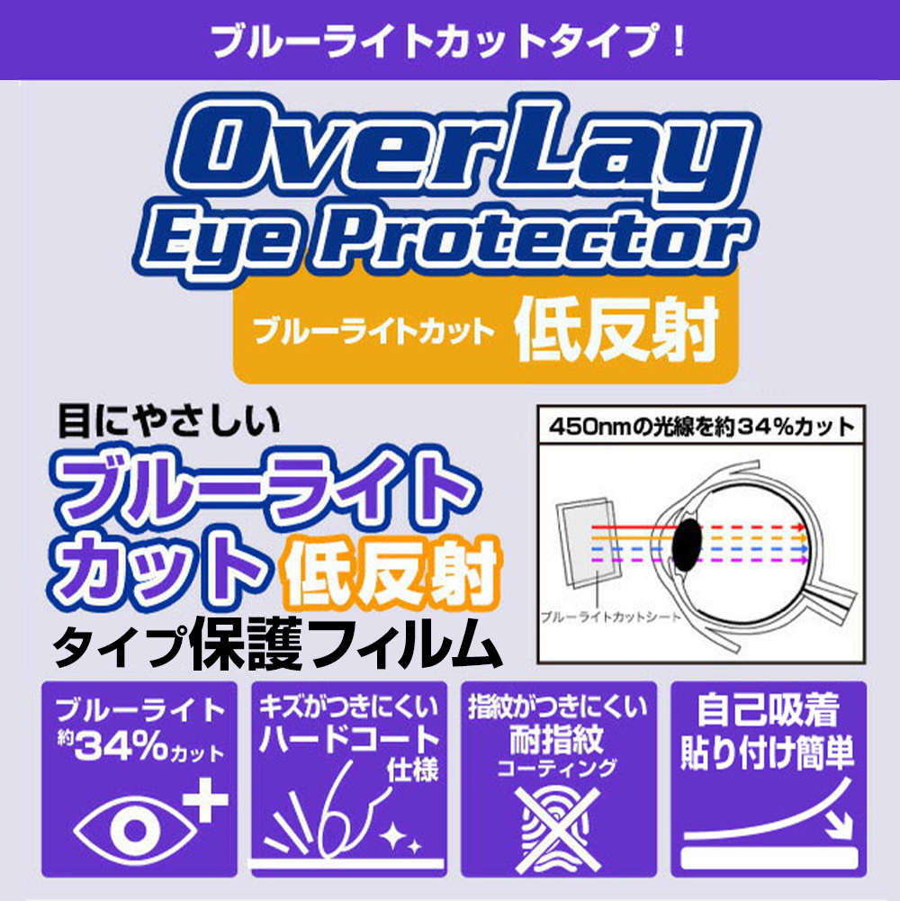 ブルーライトカット低反射 保護フィルム OverLay Eye Protector 説明画像